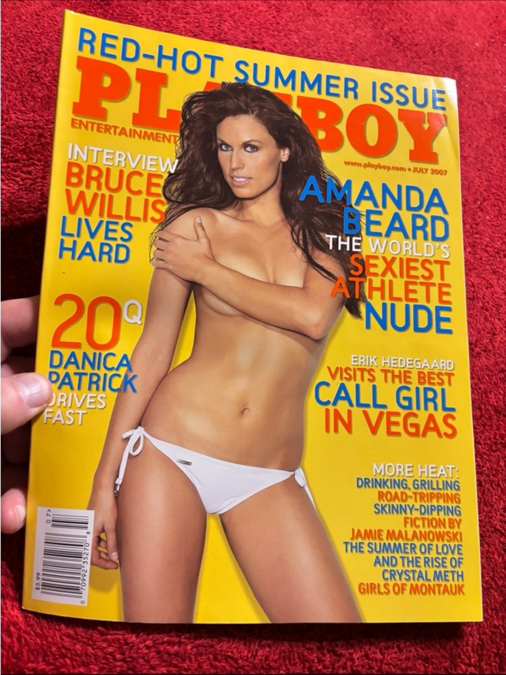 PLAYBOY Amanda Heard The World’s Sexiest Athlete Nude . July 2007 Issue magazine